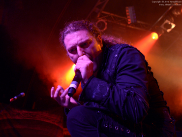 Fabio Lione live on stage together with Kamelot Hamburg (2011)