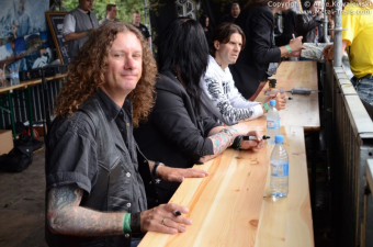 Markus Grosskopf beim Meet & Greet auf dem Wacken Open Air 2011.