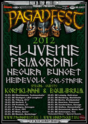 Flyer des Paganfest 2012