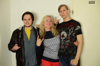 Metal Trails nach dem Interview mit Liv Kristine im Knust, Hamburg (2012).