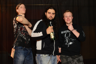 Metal Trails nach dem Interview mit Maurizio Iacono - Sänger von Ex Deo und Kataklysm - in der Markthalle in Hamburg (2013).