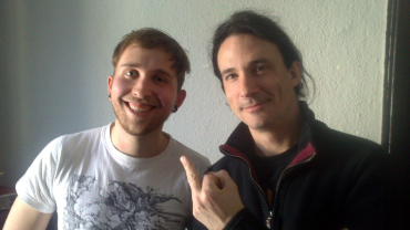 Metal Trails-Redakteur Adrian Erben nach dem Interview mit Joseph Duplantier - dem Sänger und Gitaristen von Gojira.
