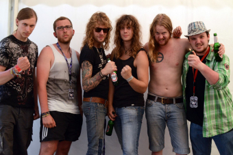 Metal Trails nach dem Interview mit den Jungs von Bullet auf dem Wacken Open Air 2013.