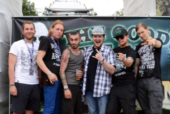 Metal Trails nach dem Interview mit Harpyie auf dem Wacken Open Air 2013.