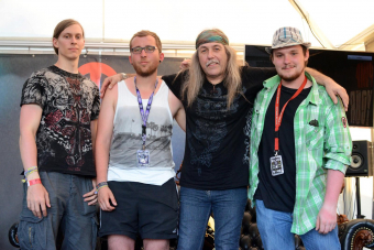 Metal Trails nach dem Interview mit Uli Roth (m.r.) auf dem Wacken Open Air 2013