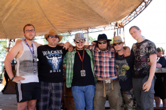 Metal Trails nach dem Interview mit nulldB auf dem Wacken Open Air 2013.