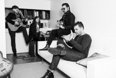 Rival Sons' Neuzugang Dave Beste, Jay Buchanan, Scott Holiday und Michael Miley (v. l.)