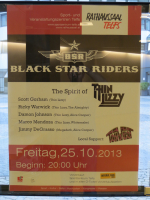 Bild 1 | Black Star Riders am 25. Oktober 2013 in Telfs. Fotografie: Christian Hehs