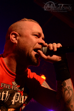 Sänger Moody beim Five Finger Death Punch-Konzert in Hamburg am 4. Juni 2013