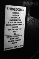 Bild 1 | Shinedown am 15. Oktober 2012 in Hamburg. Fotografie: Arne Luaith